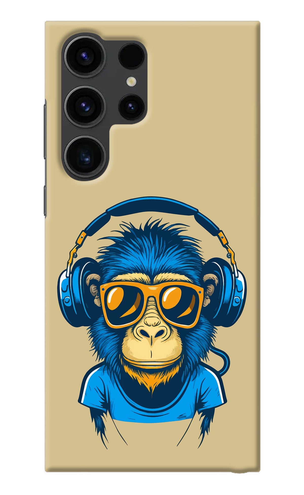 Monkey Headphone Samsung S23 Ultra Back Cover