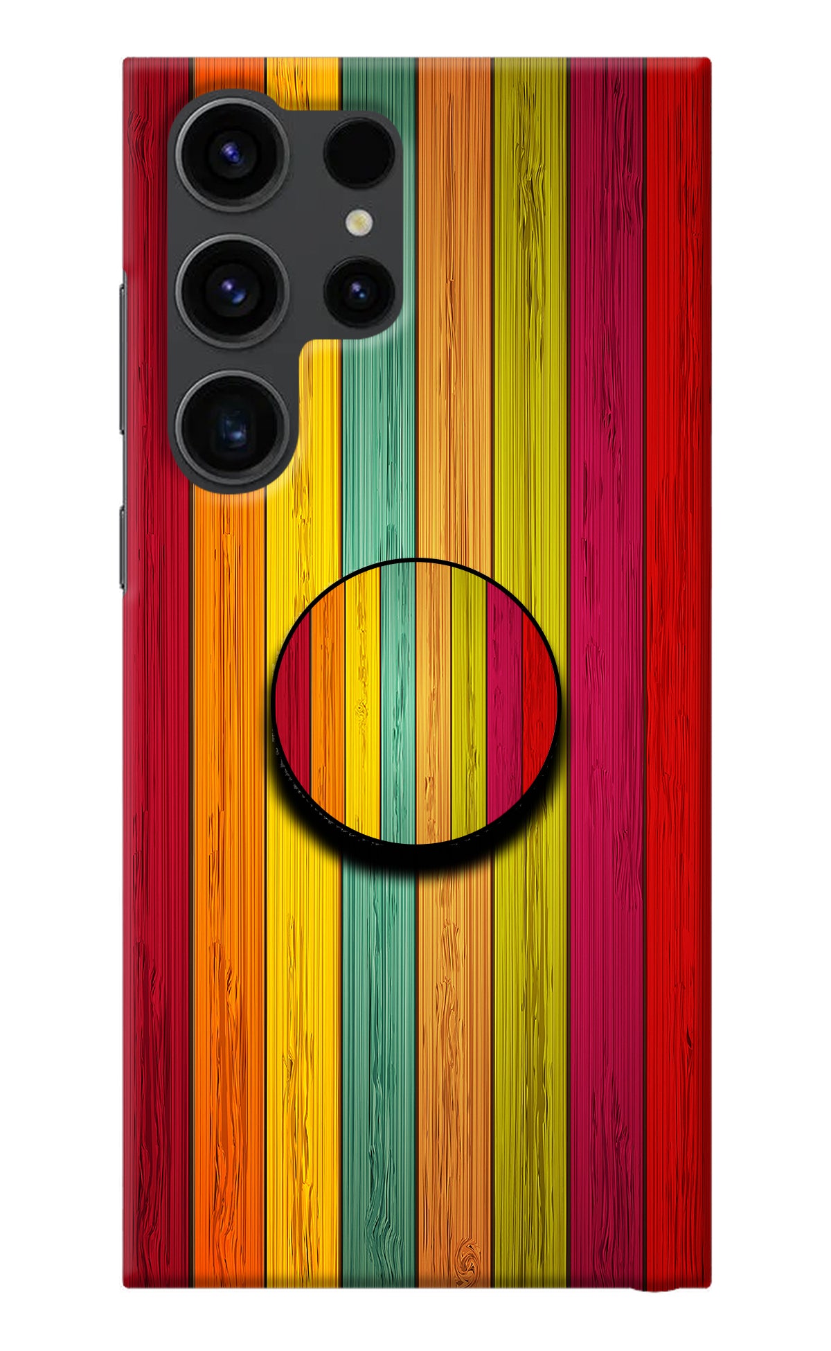 Multicolor Wooden Samsung S23 Ultra Pop Case
