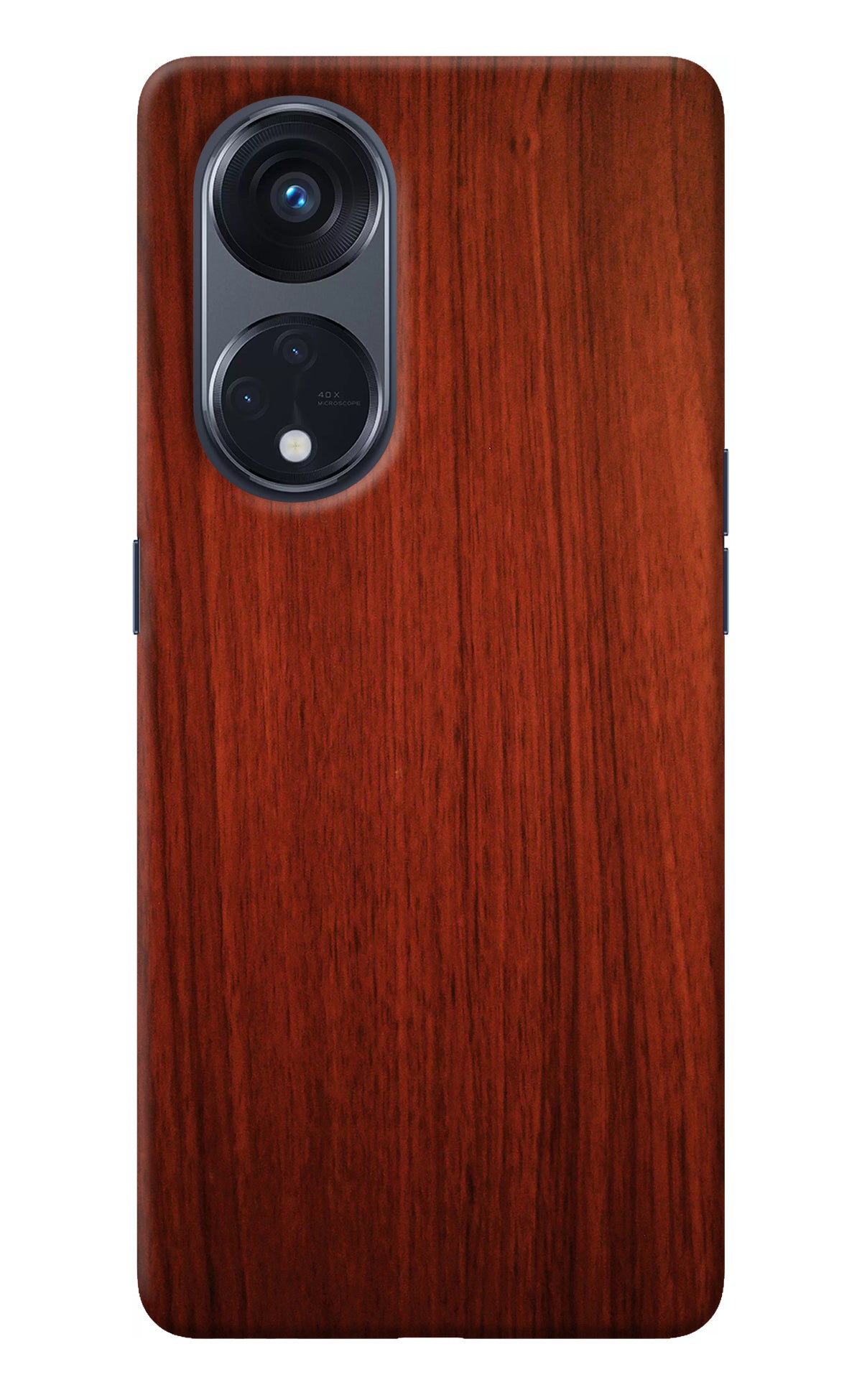 Wooden Plain Pattern Oppo Reno8 T 5G Back Cover