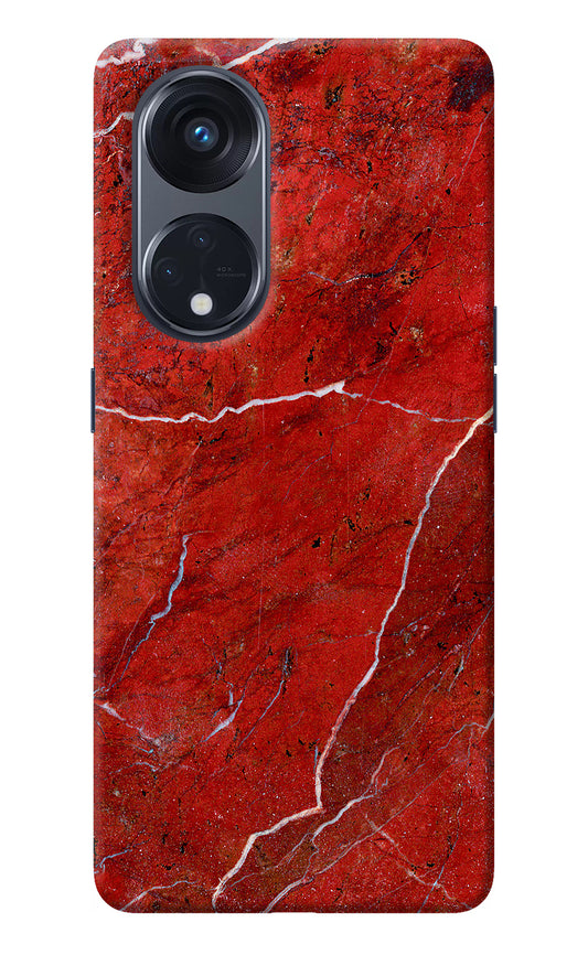 Red Marble Design Oppo Reno8 T 5G Back Cover