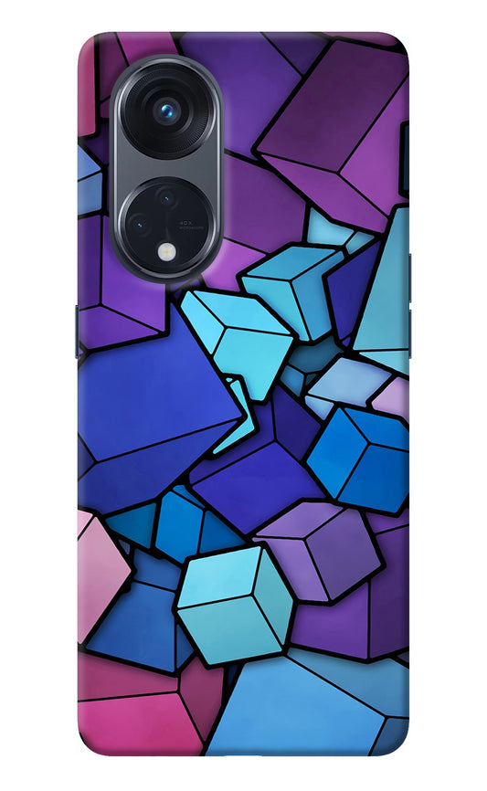 Cubic Abstract Oppo Reno8 T 5G Back Cover