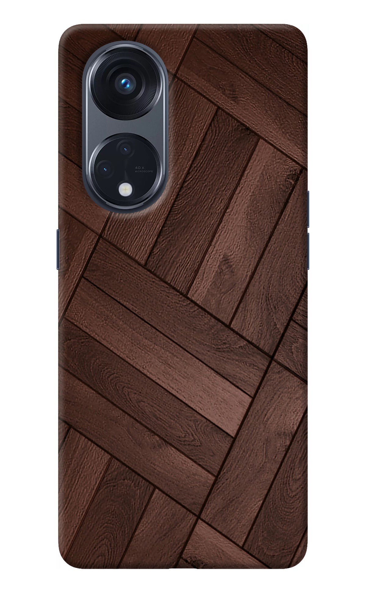 Wooden Texture Design Oppo Reno8 T 5G Back Cover