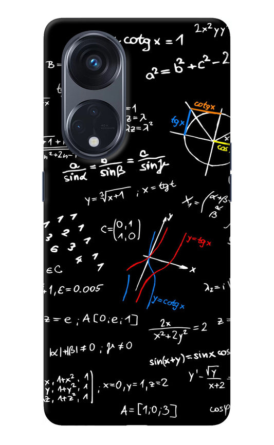 Mathematics Formula Oppo Reno8 T 5G Back Cover