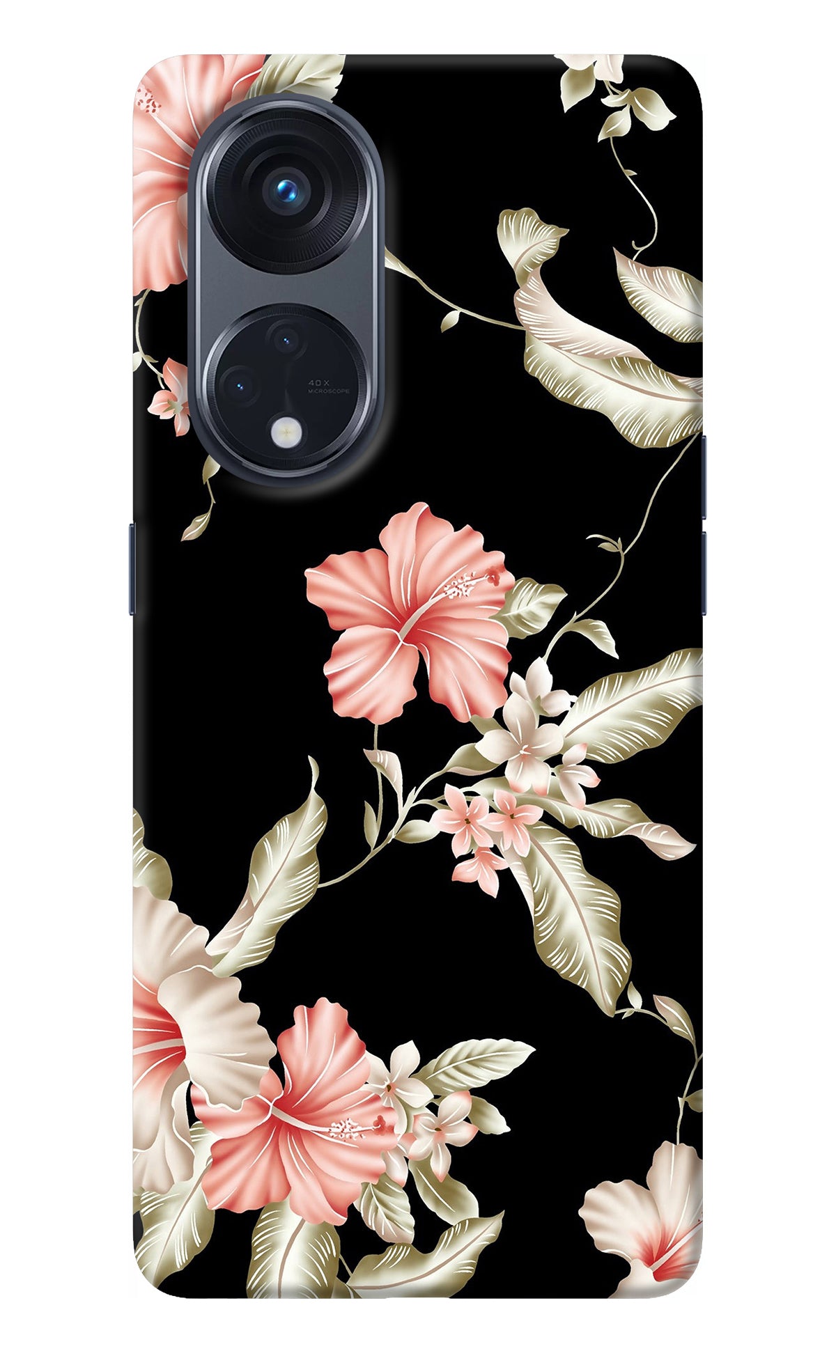 Flowers Oppo Reno8 T 5G Back Cover