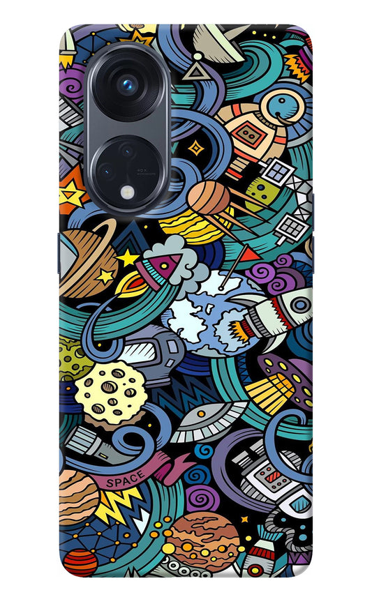 Space Abstract Oppo Reno8 T 5G Back Cover