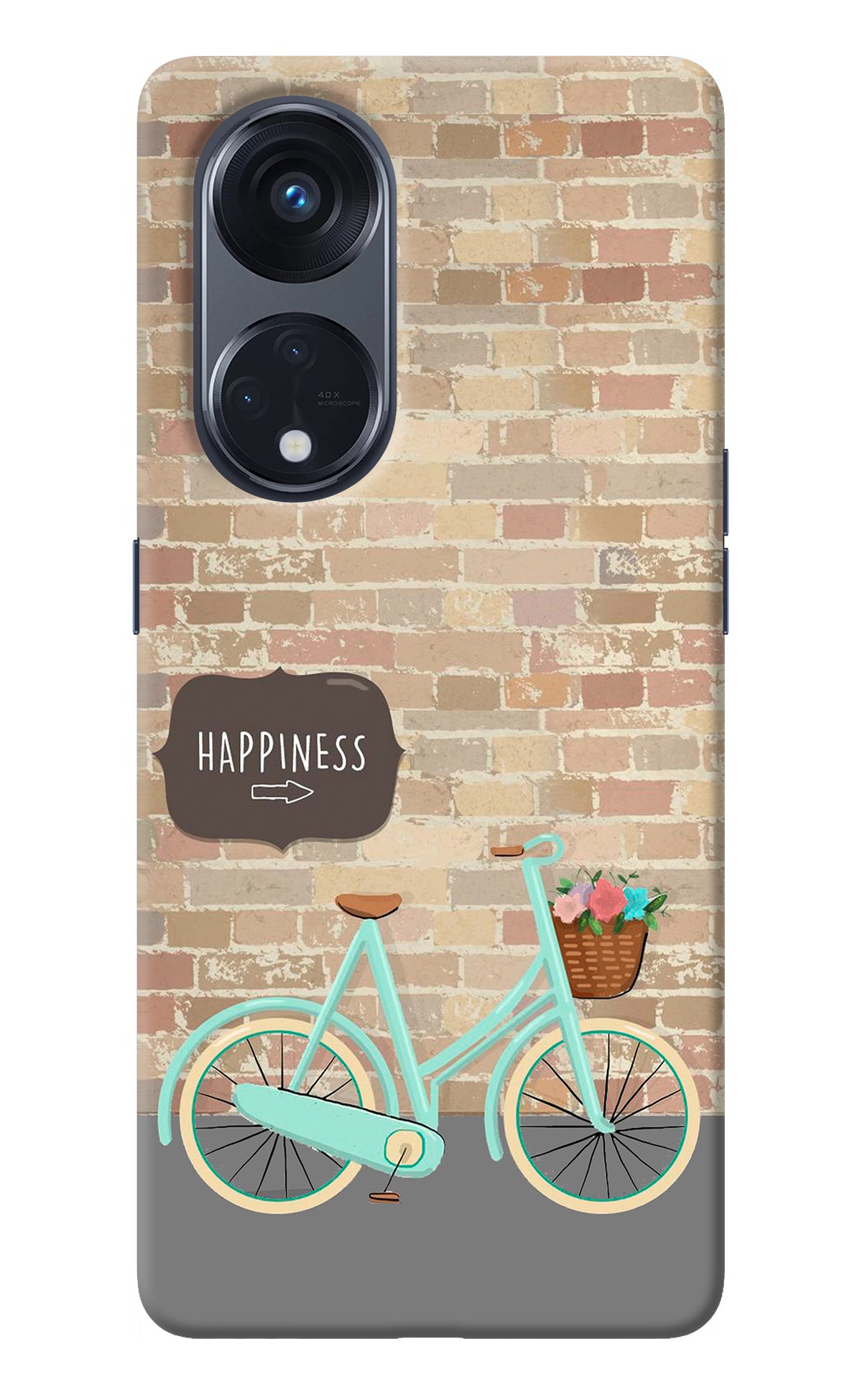 Happiness Artwork Oppo Reno8 T 5G Back Cover