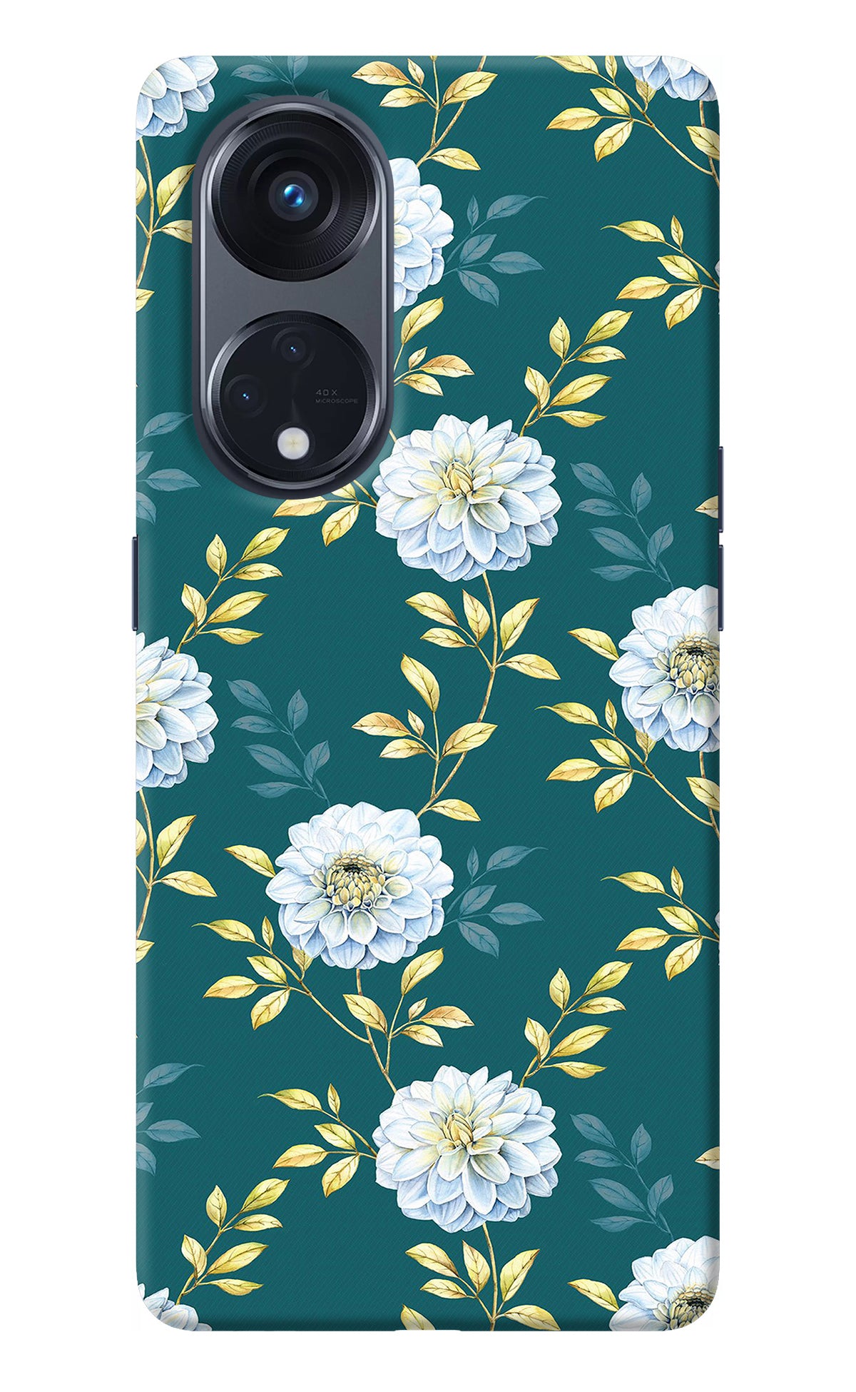 Flowers Oppo Reno8 T 5G Back Cover