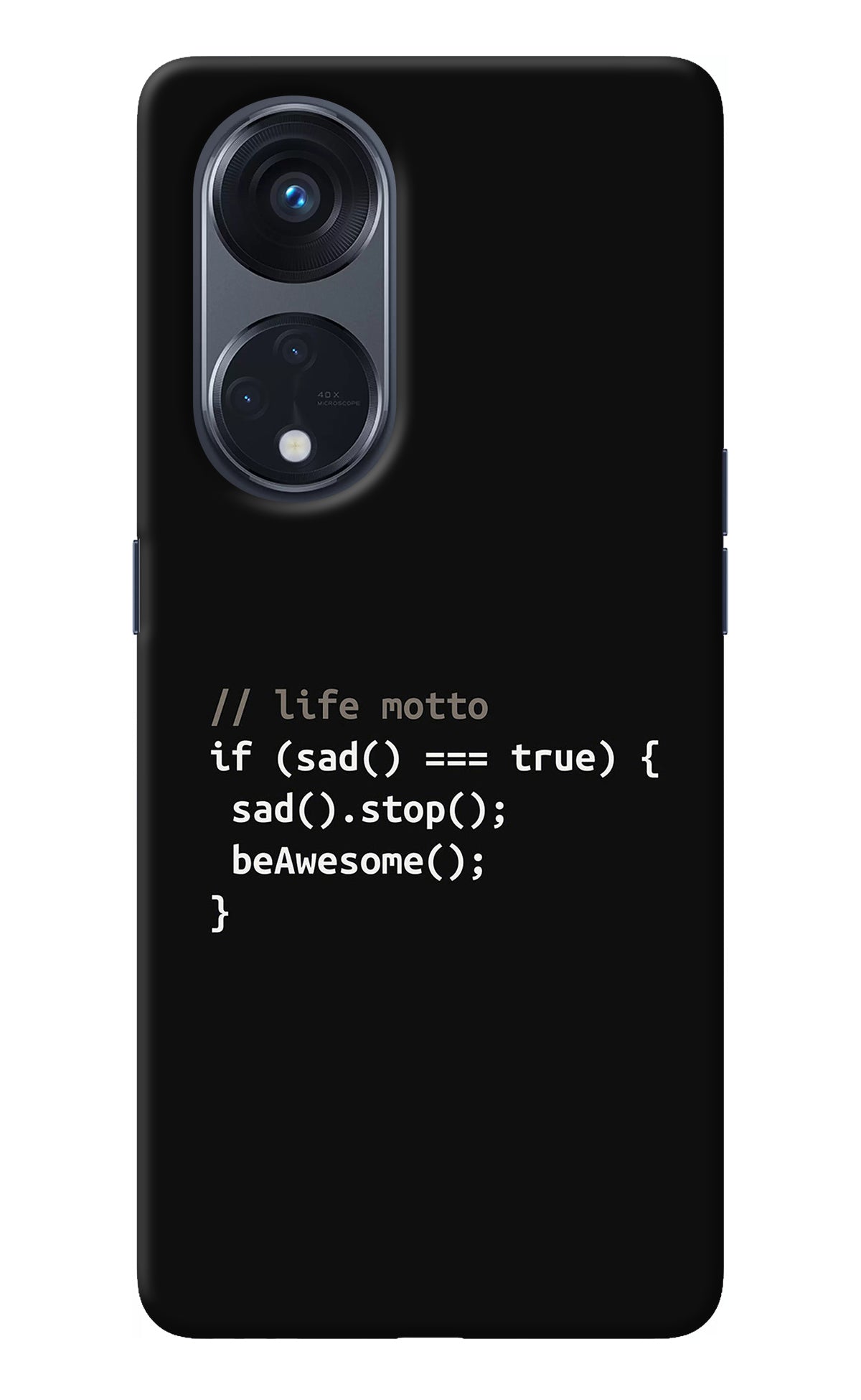 Life Motto Code Oppo Reno8 T 5G Back Cover