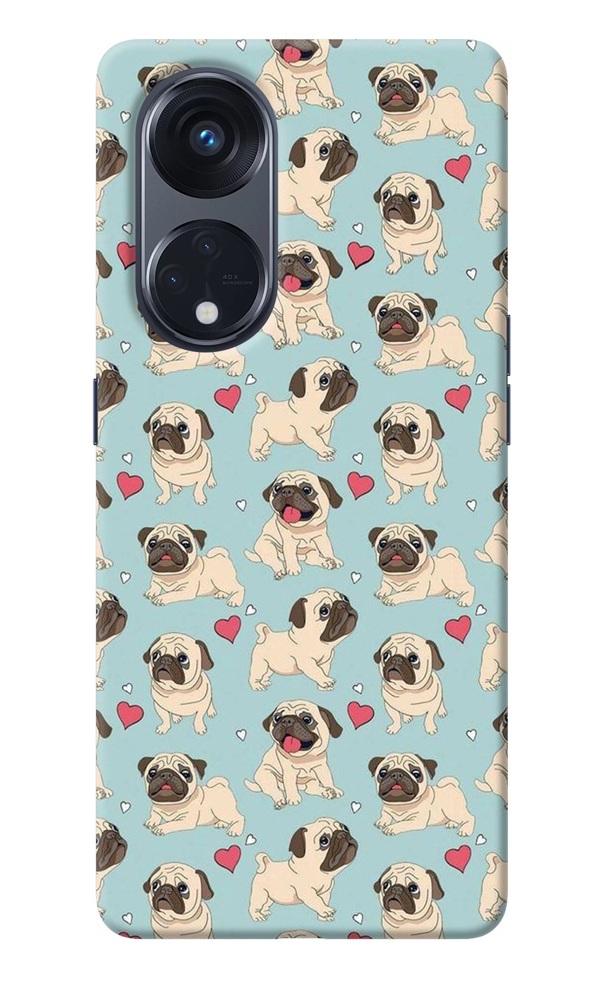 Pug Dog Oppo Reno8 T 5G Back Cover