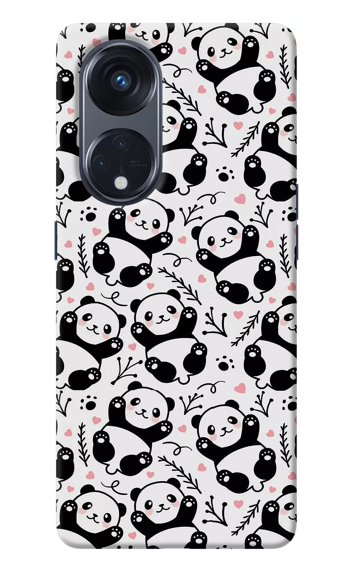 Cute Panda Oppo Reno8 T 5G Back Cover