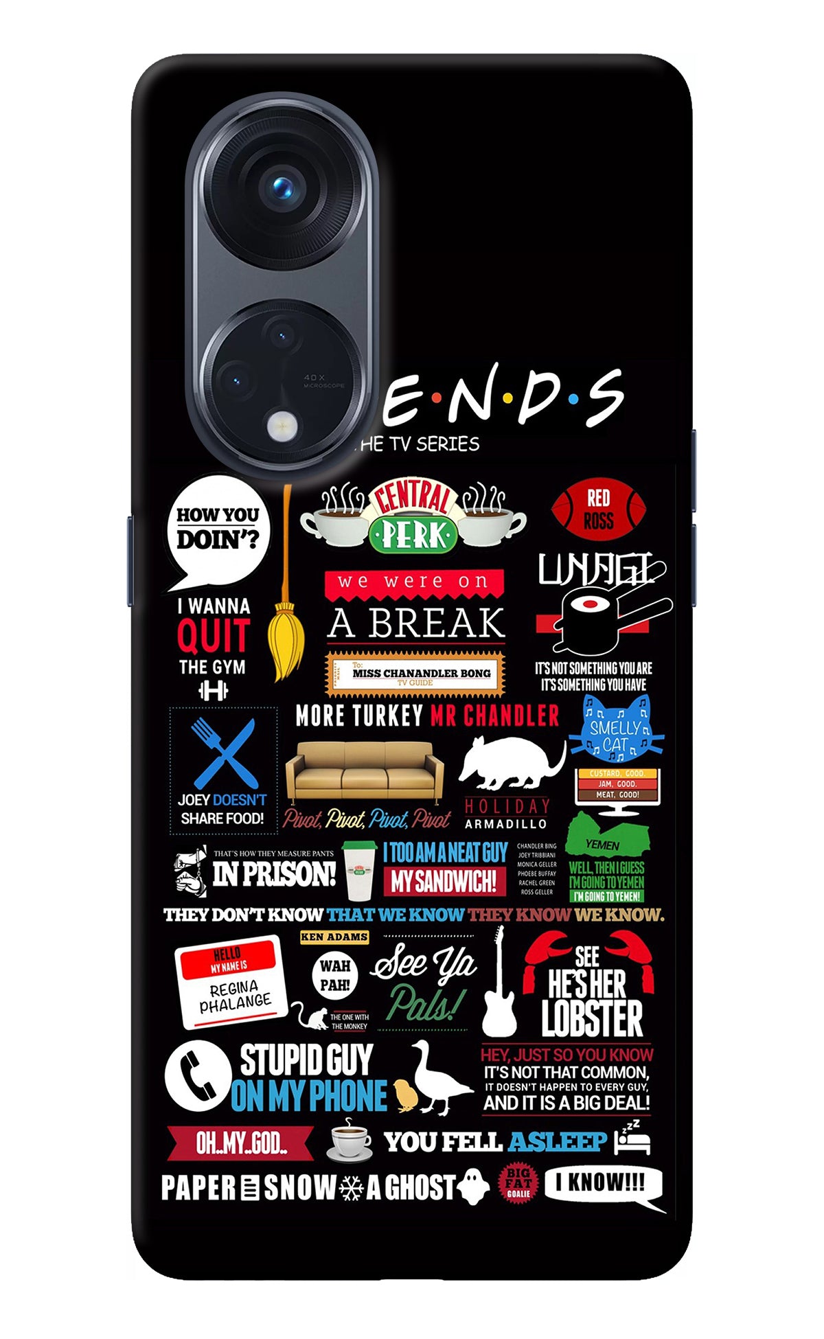 FRIENDS Oppo Reno8 T 5G Back Cover