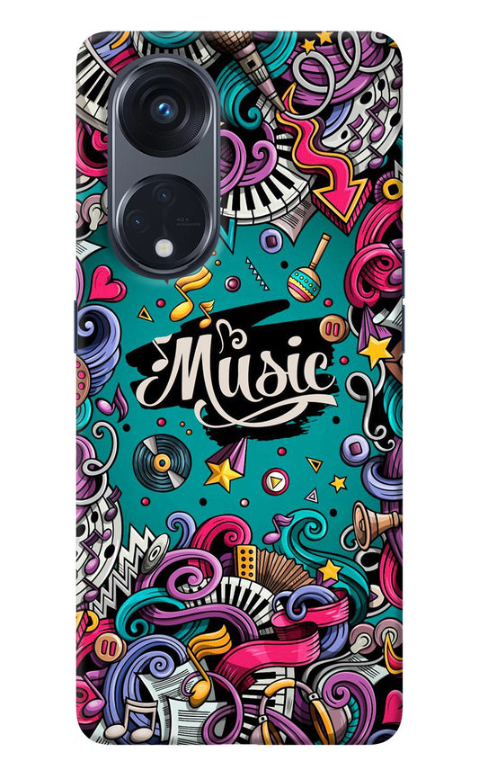 Music Graffiti Oppo Reno8 T 5G Back Cover