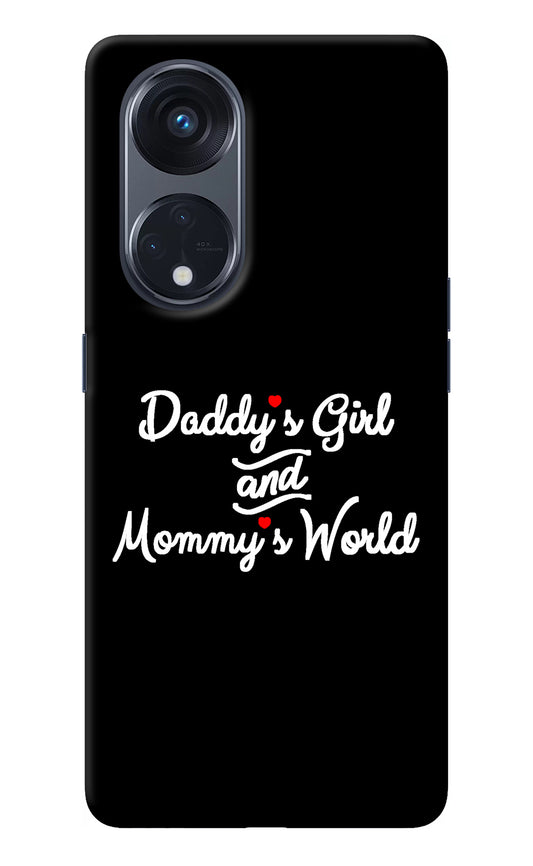 Daddy's Girl and Mommy's World Oppo Reno8 T 5G Back Cover