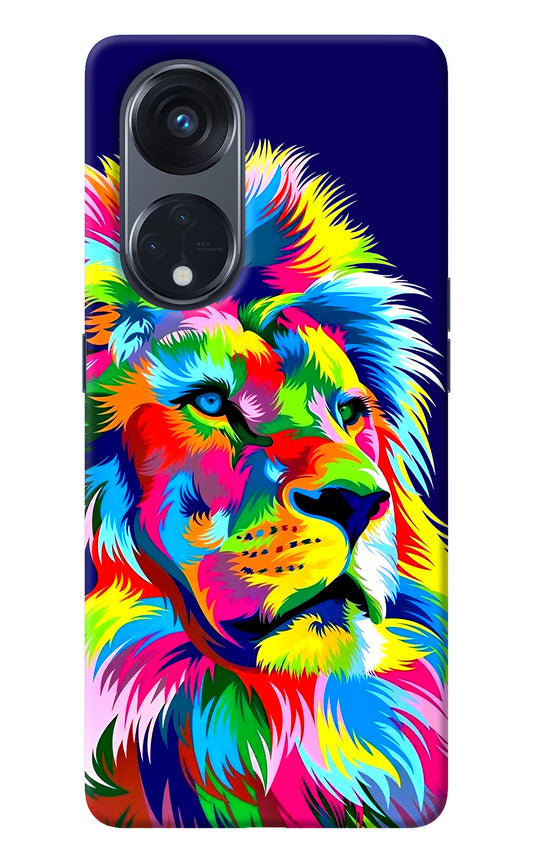 Vector Art Lion Oppo Reno8 T 5G Back Cover