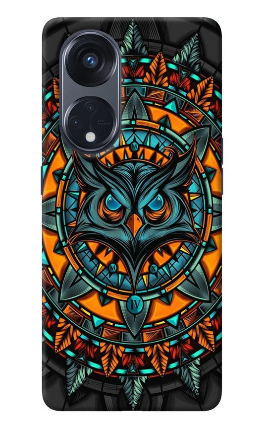 Angry Owl Art Oppo Reno8 T 5G Back Cover