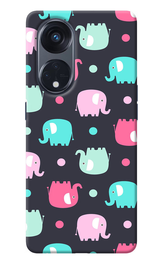 Elephants Oppo Reno8 T 5G Back Cover