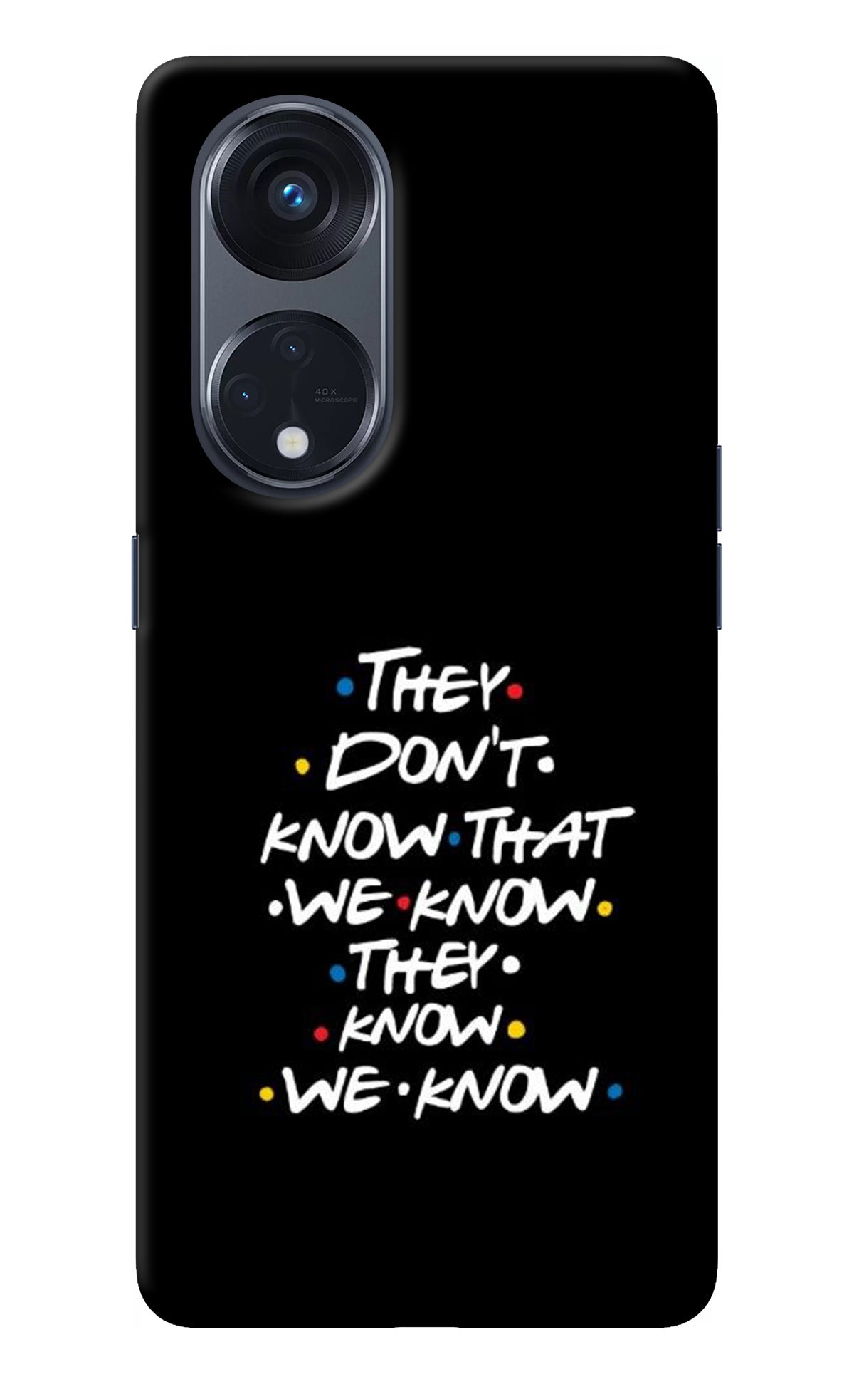 FRIENDS Dialogue Oppo Reno8 T 5G Back Cover