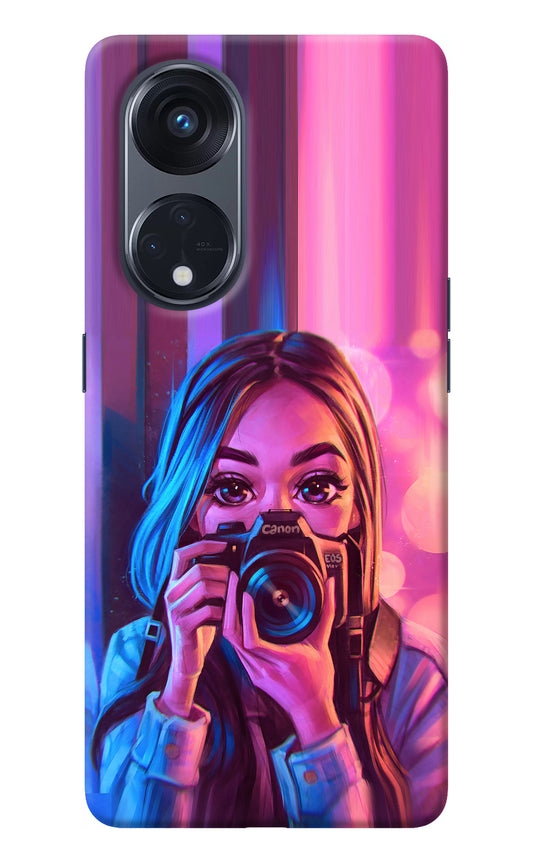 Girl Photographer Oppo Reno8 T 5G Back Cover