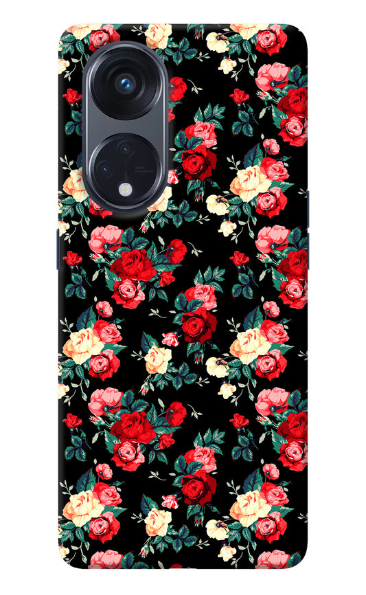 Rose Pattern Oppo Reno8 T 5G Back Cover