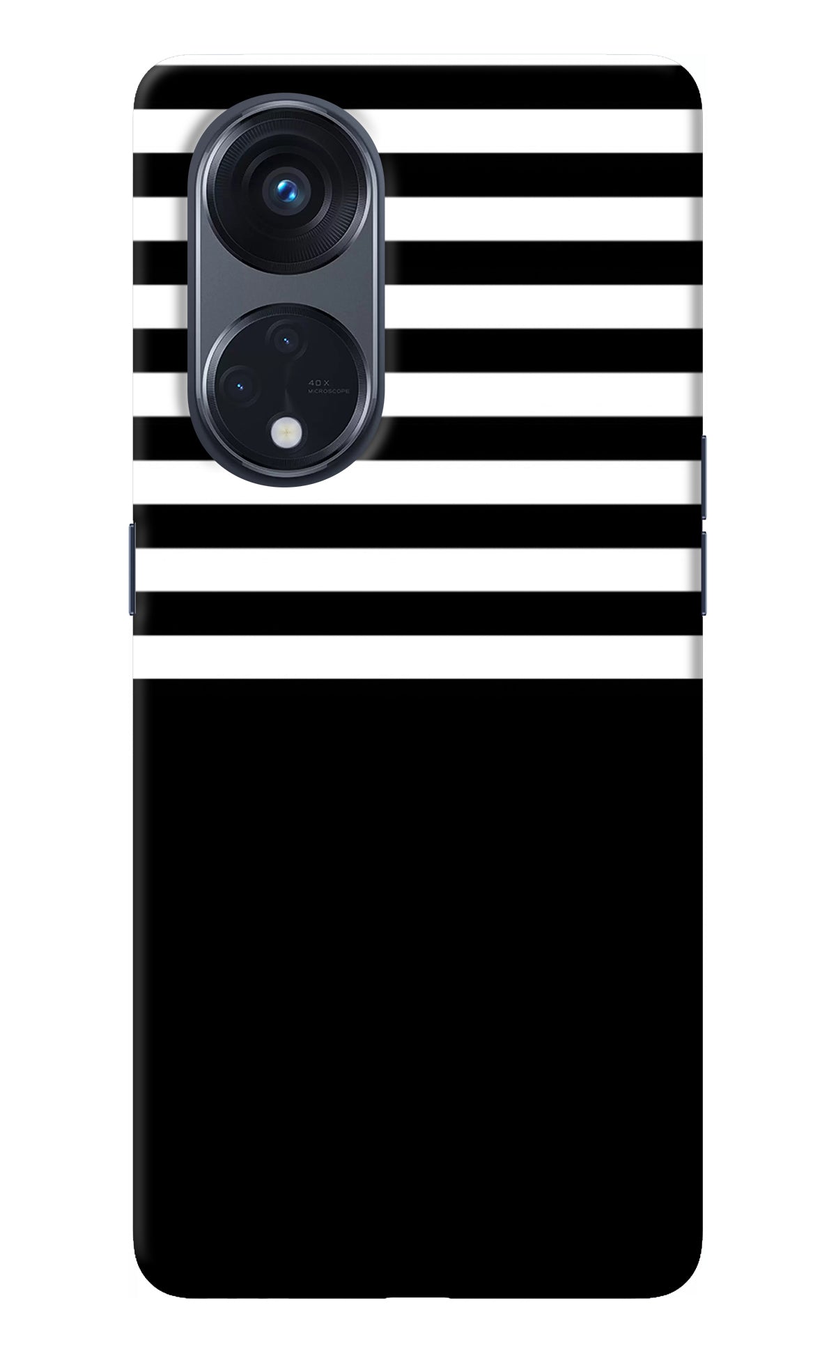 Black and White Print Oppo Reno8 T 5G Back Cover