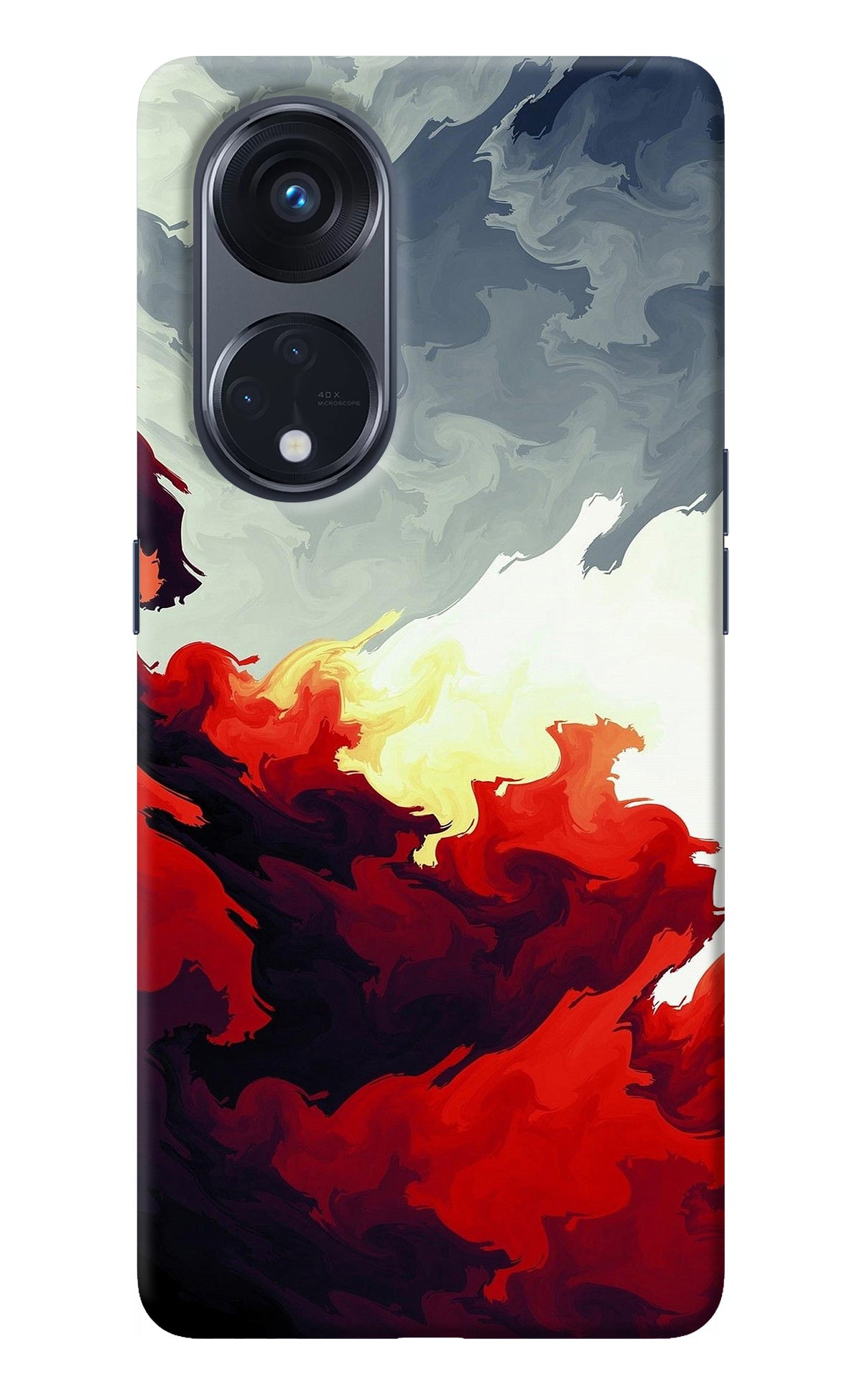 Fire Cloud Oppo Reno8 T 5G Back Cover