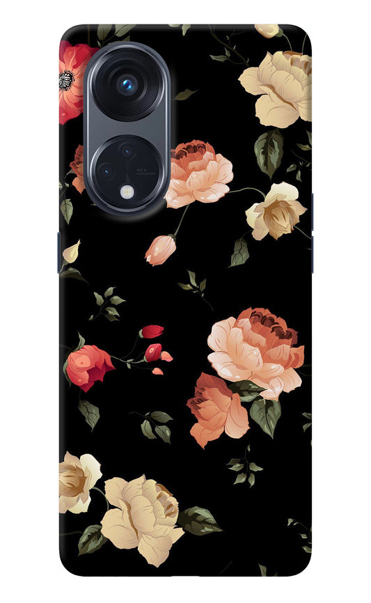 Flowers Oppo Reno8 T 5G Back Cover