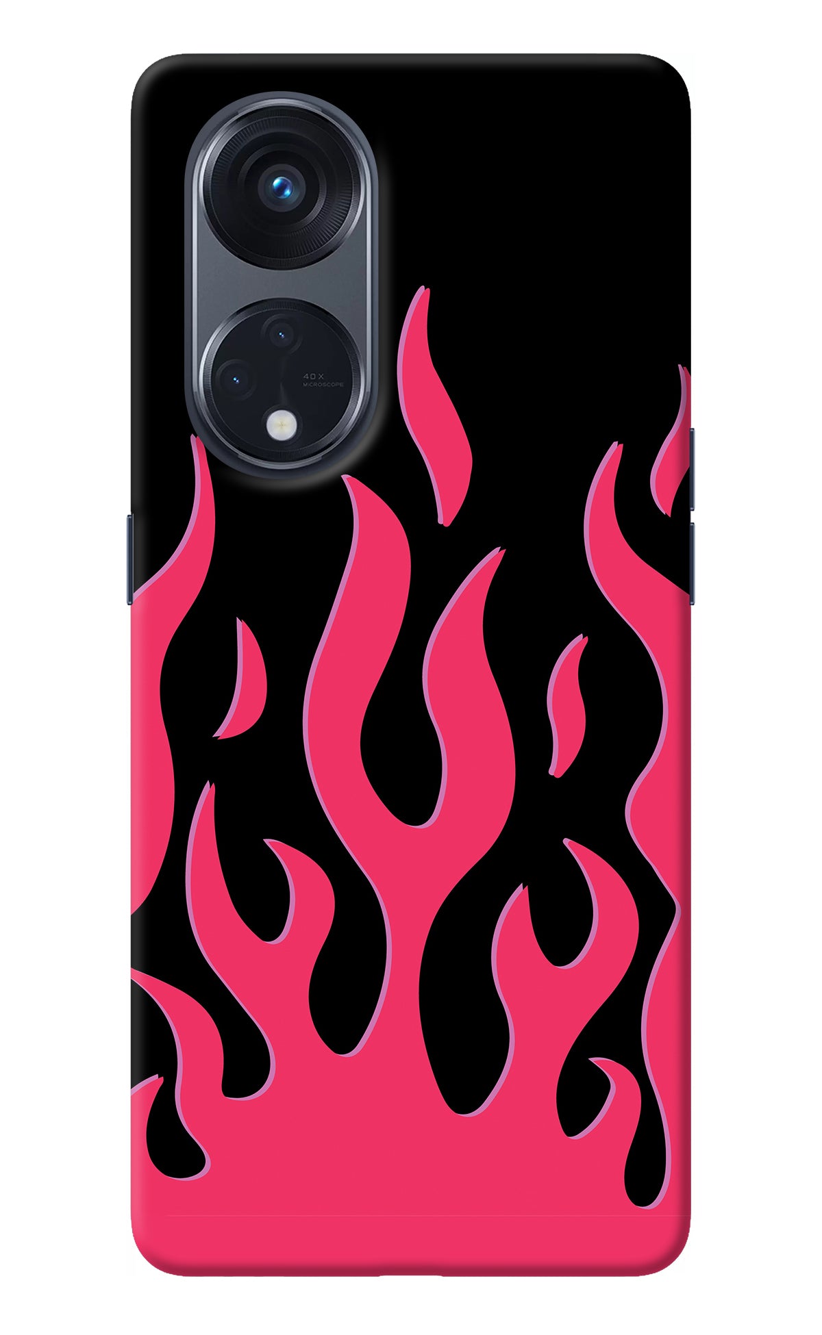 Fire Flames Oppo Reno8 T 5G Back Cover