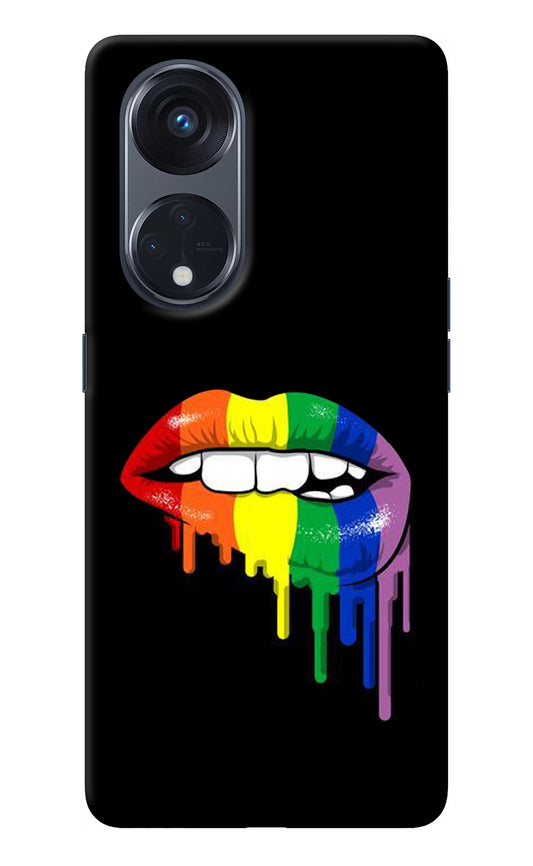 Lips Biting Oppo Reno8 T 5G Back Cover