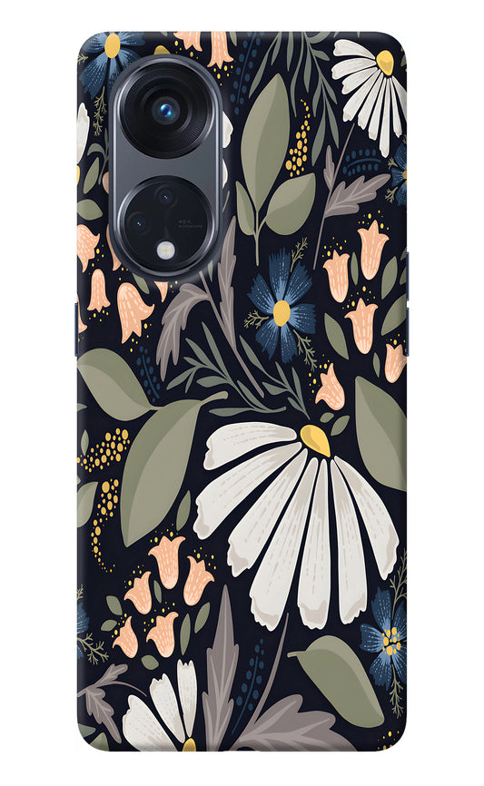 Flowers Art Oppo Reno8 T 5G Back Cover