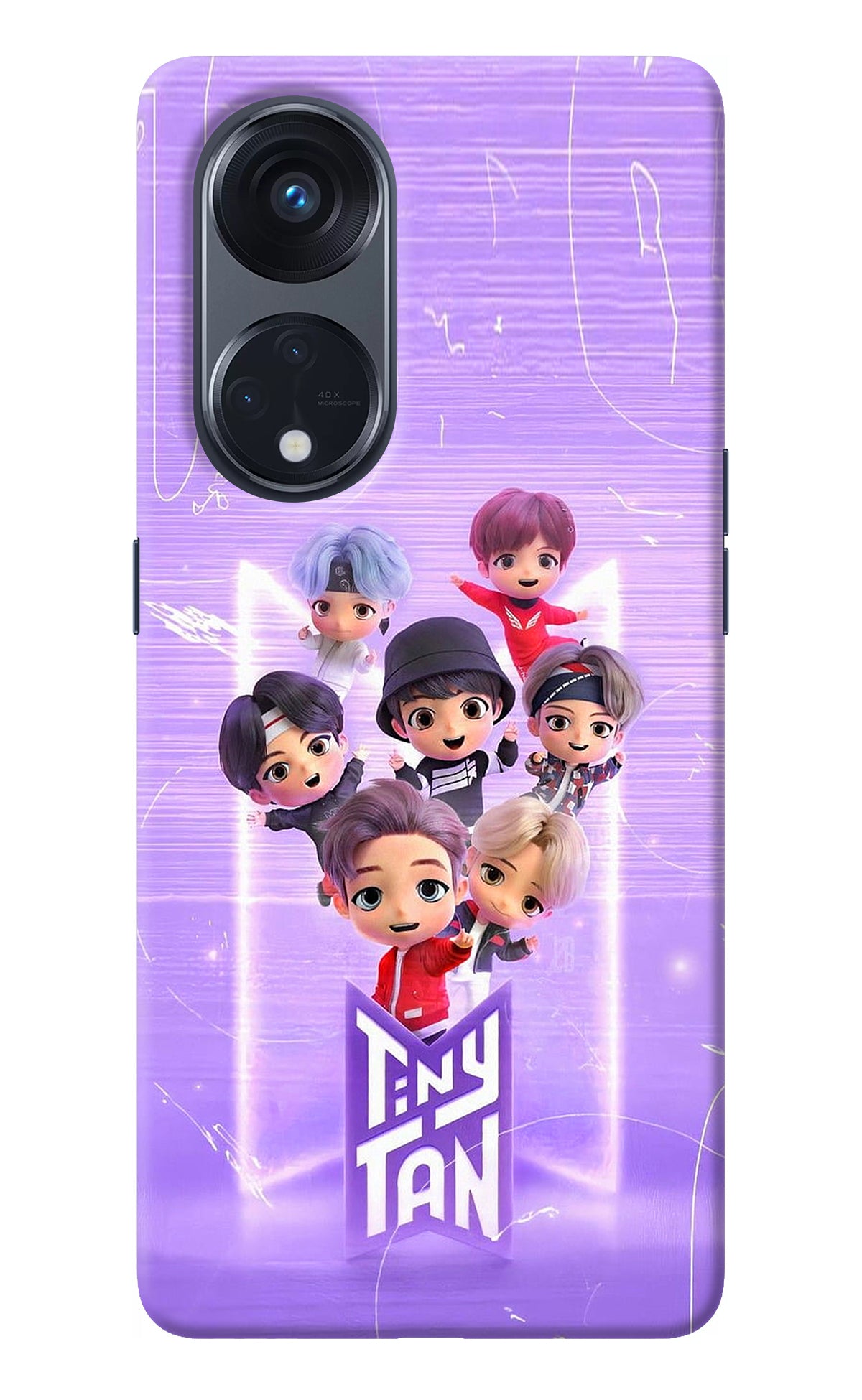 BTS Tiny Tan Oppo Reno8 T 5G Back Cover