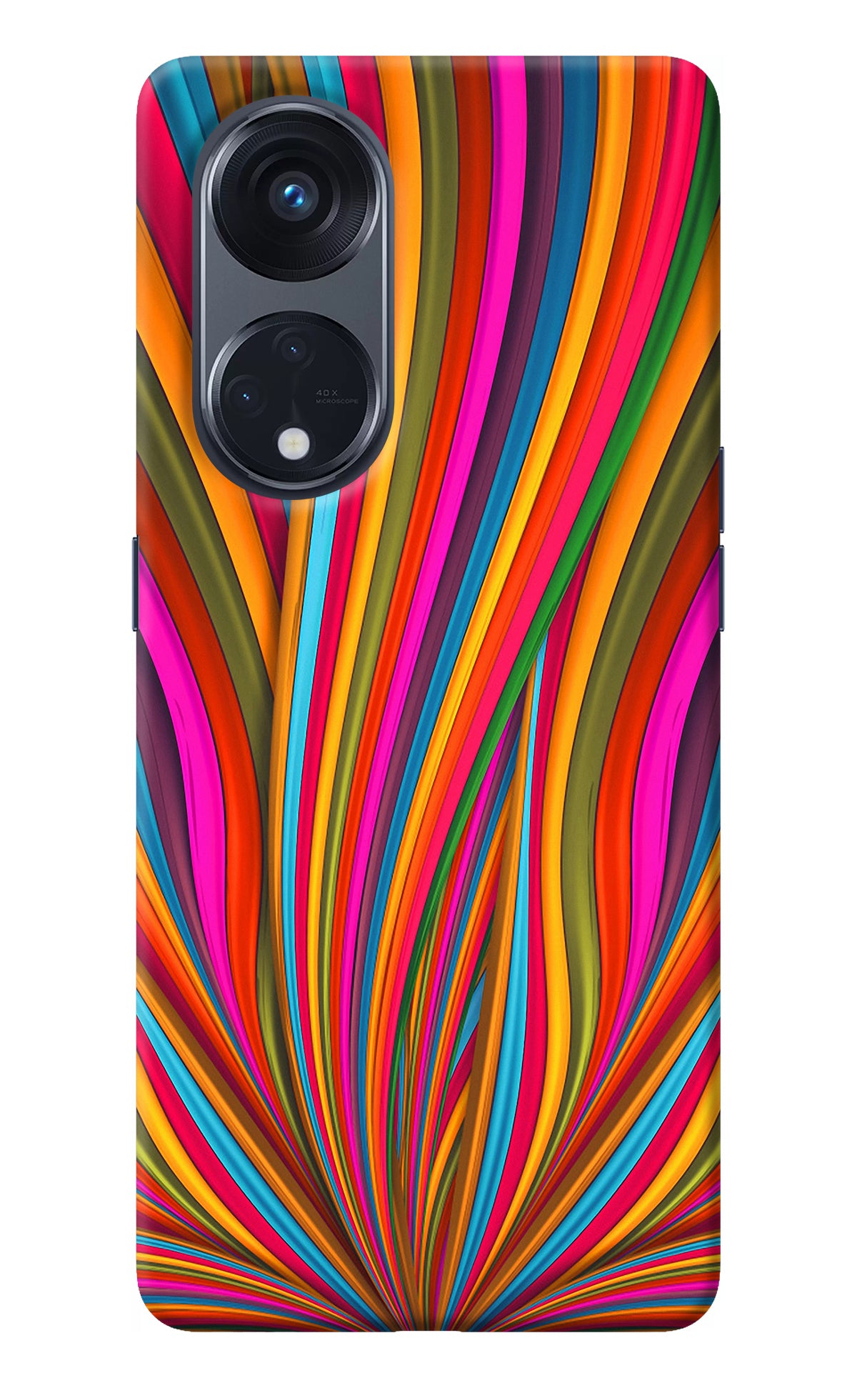 Trippy Wavy Oppo Reno8 T 5G Back Cover