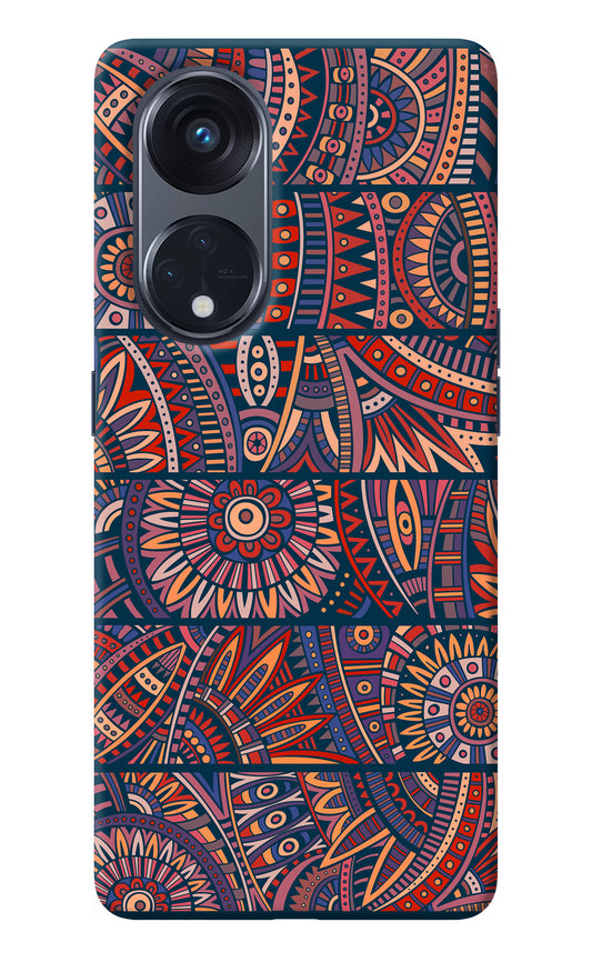 African Culture Design Oppo Reno8 T 5G Back Cover