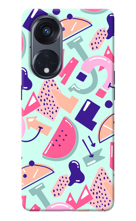 Doodle Pattern Oppo Reno8 T 5G Back Cover