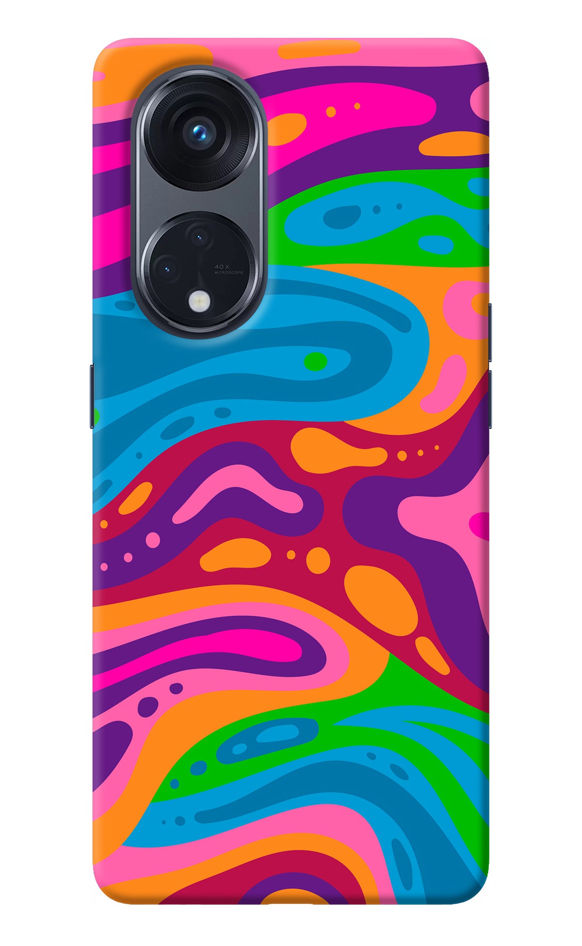 Trippy Pattern Oppo Reno8 T 5G Back Cover