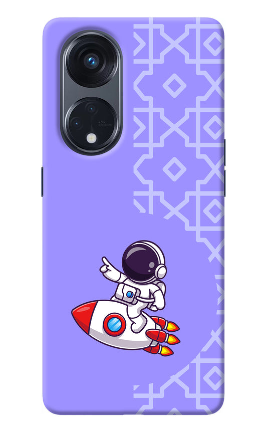 Cute Astronaut Oppo Reno8 T 5G Back Cover