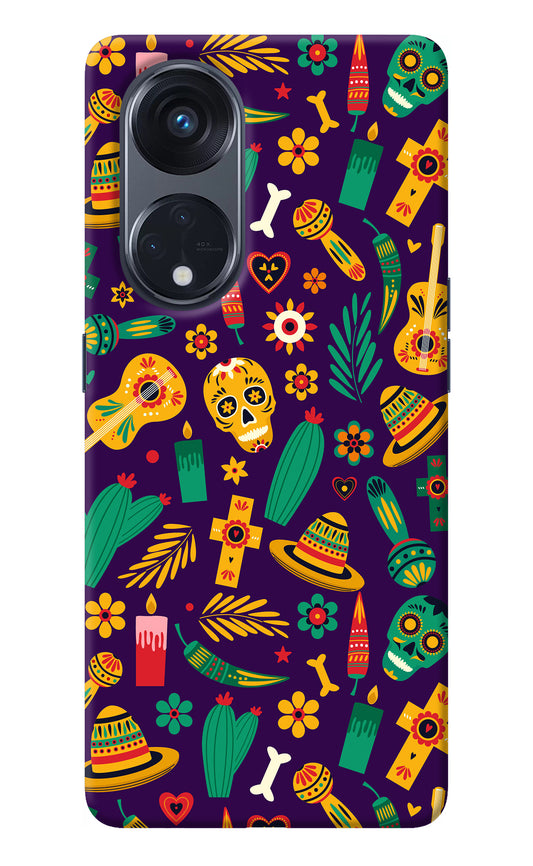 Mexican Artwork Oppo Reno8 T 5G Back Cover