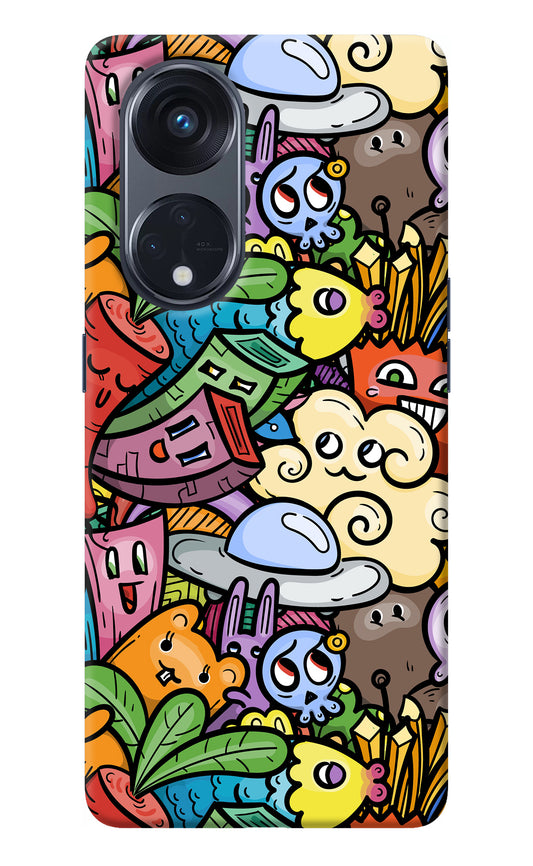 Veggie Doodle Oppo Reno8 T 5G Back Cover