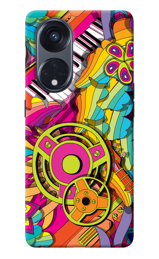 Music Doodle Oppo Reno8 T 5G Back Cover