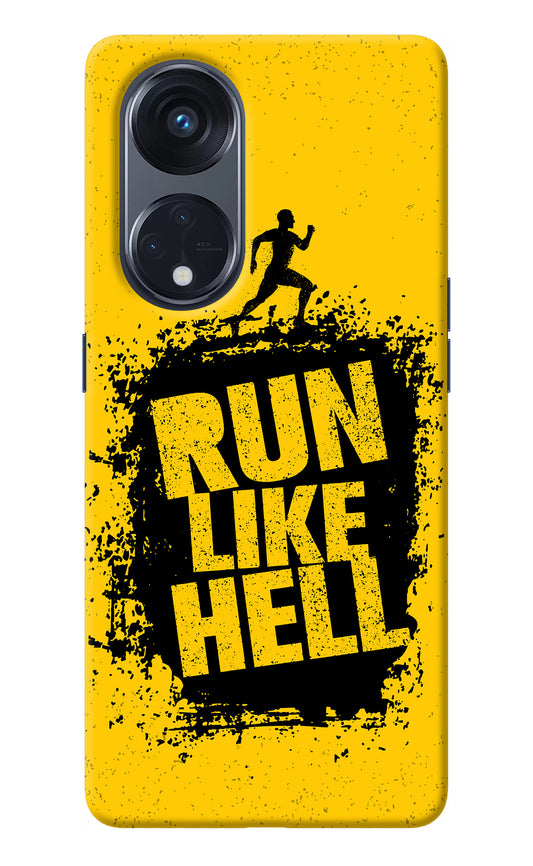 Run Like Hell Oppo Reno8 T 5G Back Cover