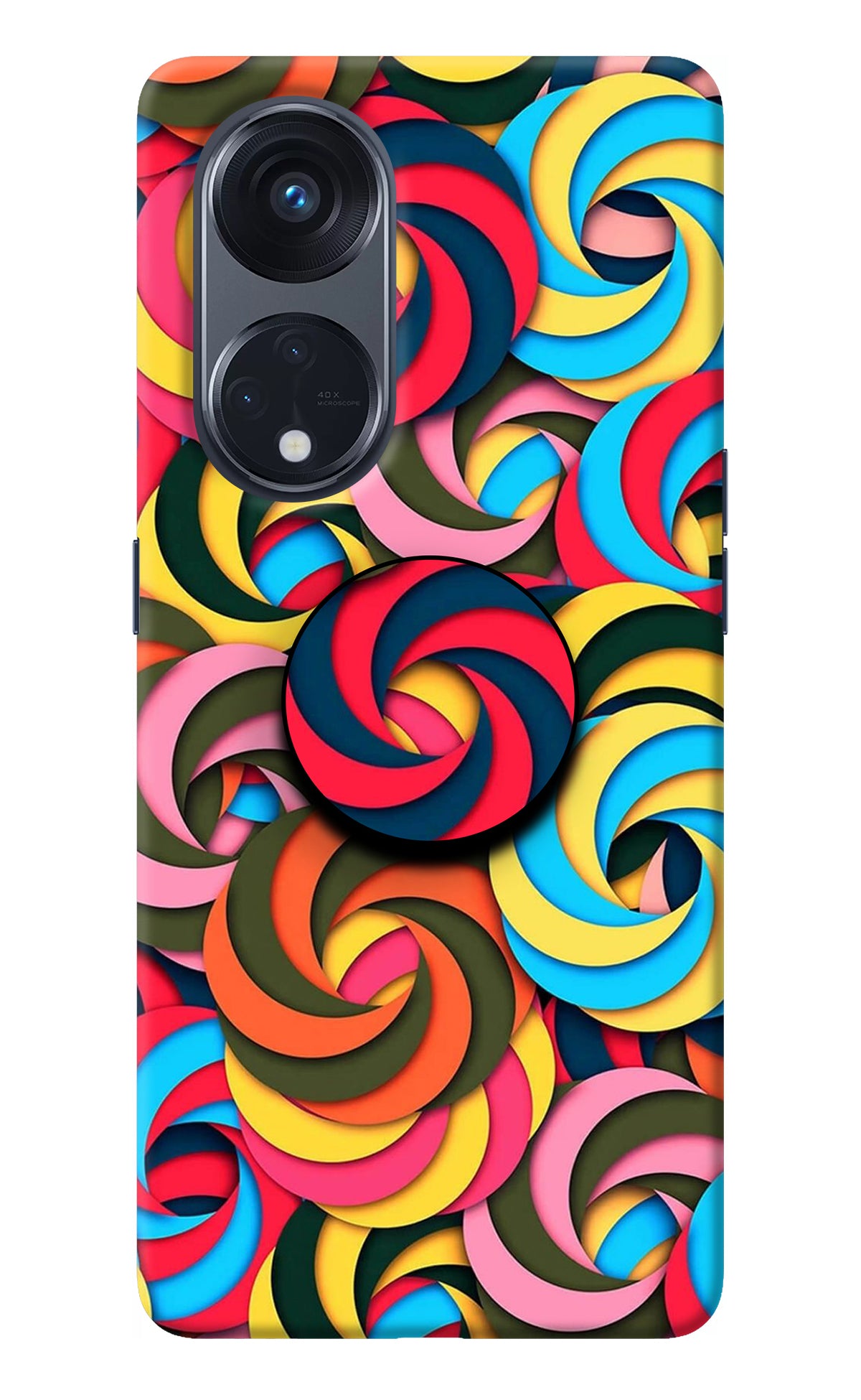 Spiral Pattern Oppo Reno8 T 5G Pop Case