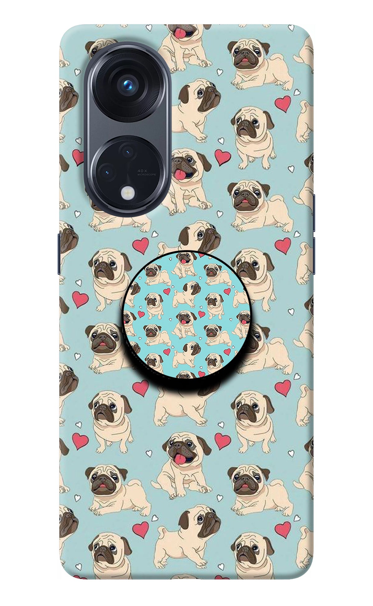 Pug Dog Oppo Reno8 T 5G Pop Case