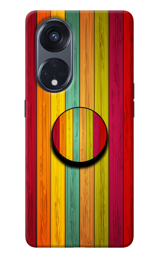 Multicolor Wooden Oppo Reno8 T 5G Pop Case