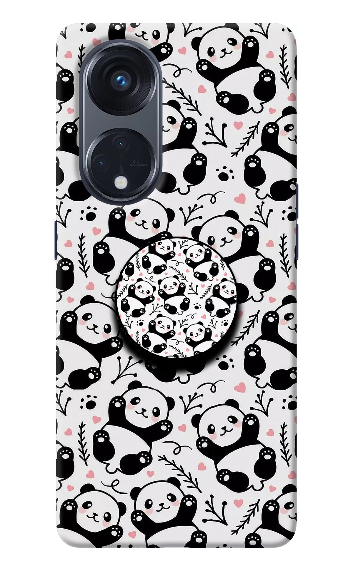 Cute Panda Oppo Reno8 T 5G Pop Case