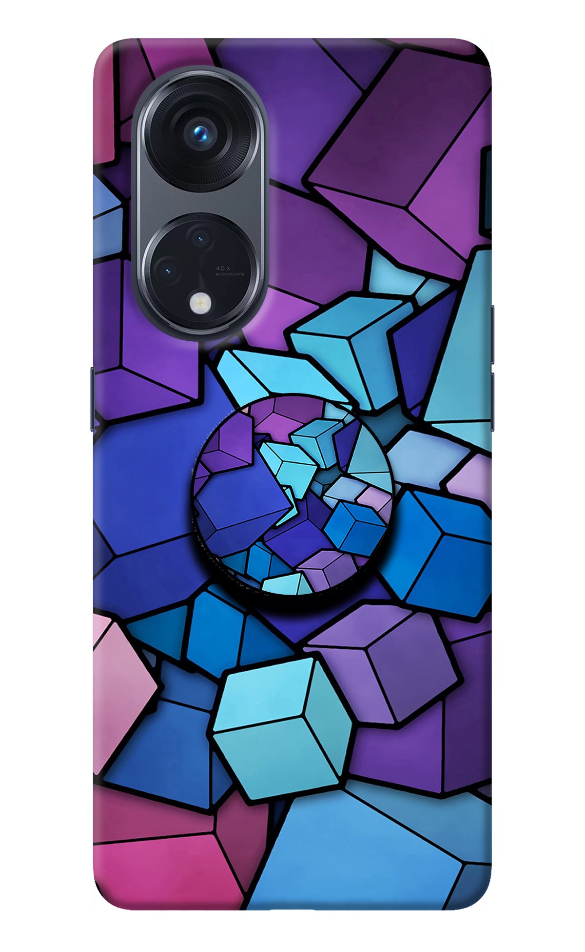 Cubic Abstract Oppo Reno8 T 5G Pop Case