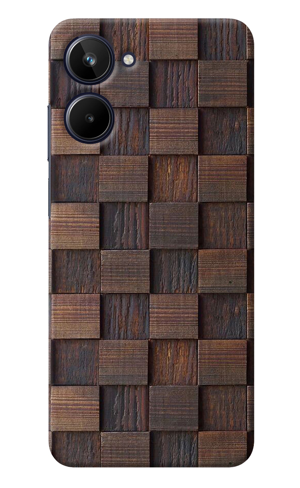 Wooden Cube Design Realme 10 Back Cover