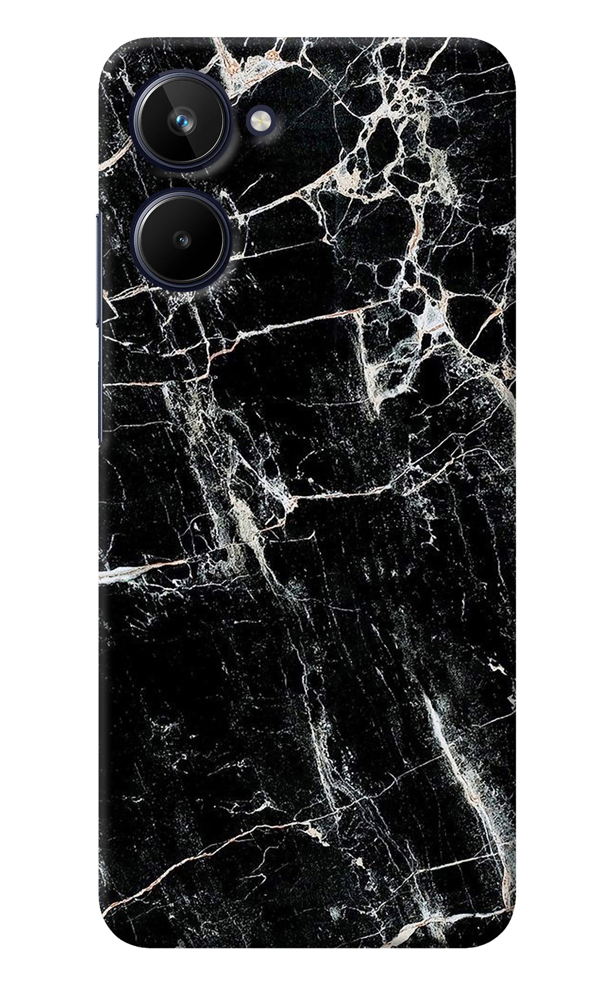 Black Marble Texture Realme 10 Back Cover