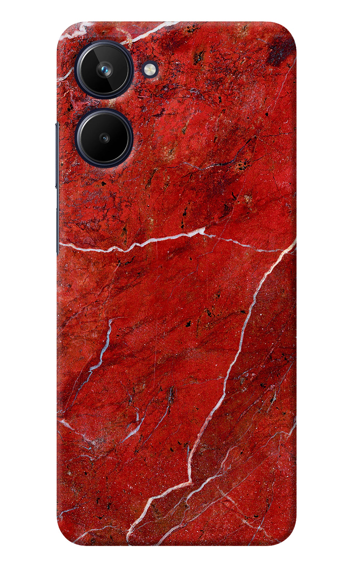 Red Marble Design Realme 10 Back Cover