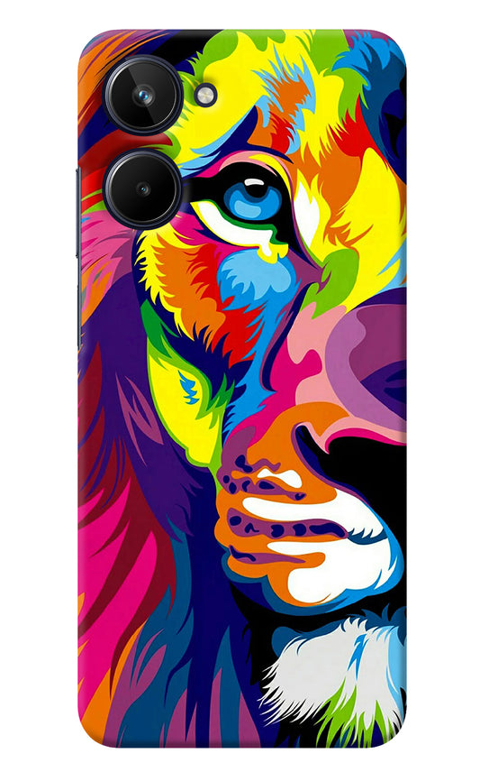 Lion Half Face Realme 10 Back Cover