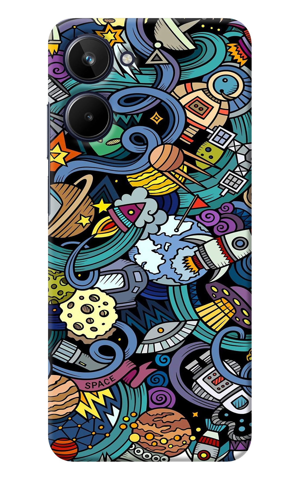 Space Abstract Realme 10 Back Cover