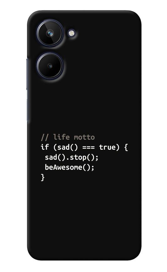 Life Motto Code Realme 10 Back Cover